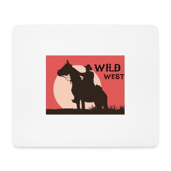 Wild West - Mousepad (Querformat) - Weiß - Vorne