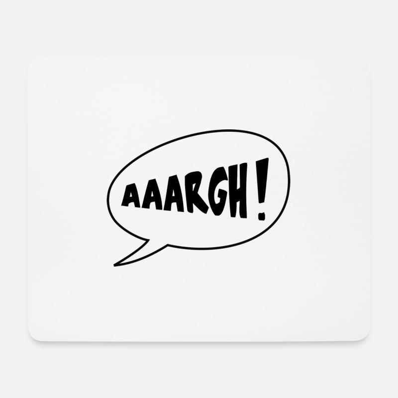 AAARGH! - Mouse Pad (horizontal) - white