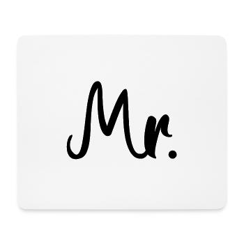 Mr and Misses gift idea - Mouse Pad (horizontal) - white - Front