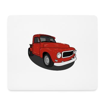 Duet Red - Mouse Pad (horizontal) - white - Front