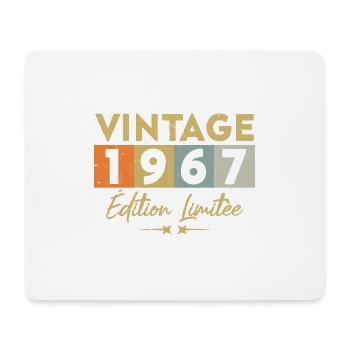 Vintage 1967 Édition Limitée - Tapis de souris (format paysage) - blanc - Devant