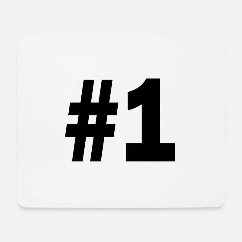 1 - Mousepad (Querformat) - Weiß