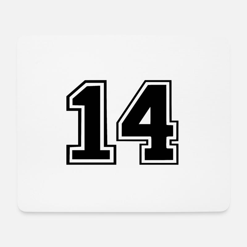 14 - Mousepad (Querformat) - Weiß