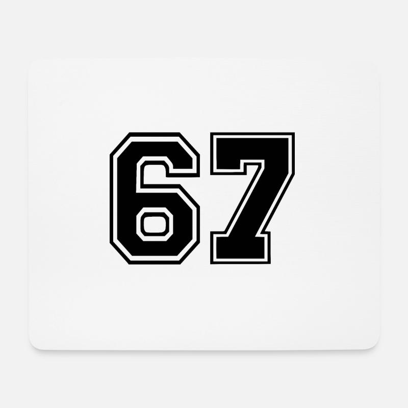 67 - Mousepad (Querformat) - Weiß