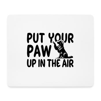 Golden Retriever High Five - Conception vectorielle - Tapis de souris (format paysage) - blanc - Devant