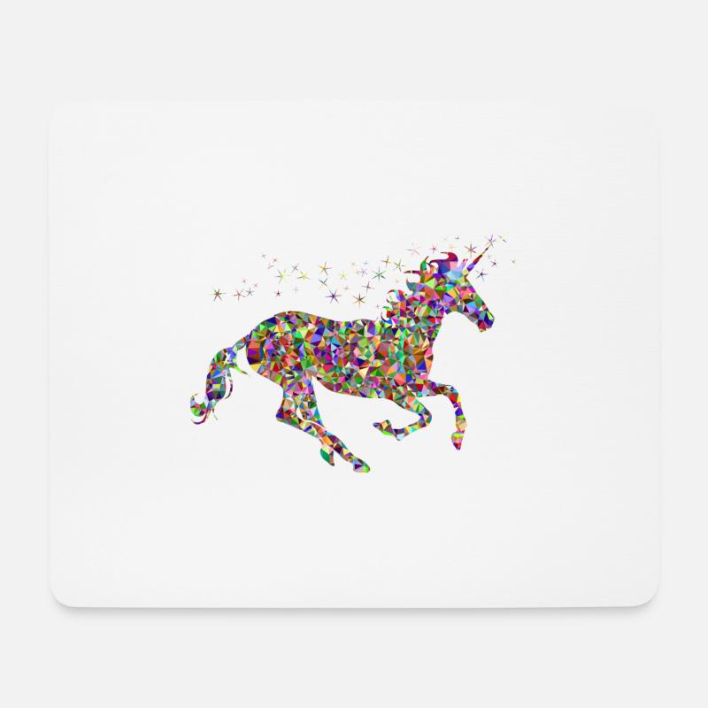 Einhorn - Mousepad (Querformat) - Weiß