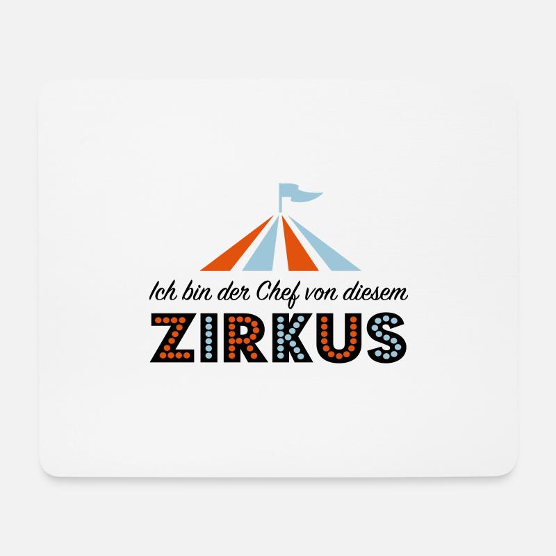 Zirkus - Mousepad (Querformat) - Weiß