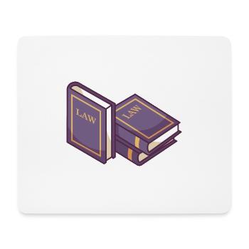 Law Books - Mouse Pad (horizontal) - white - Front