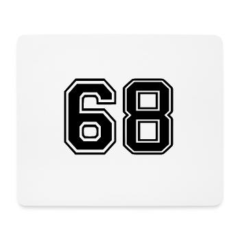 68 - Mousepad (Querformat) - Weiß - Vorne