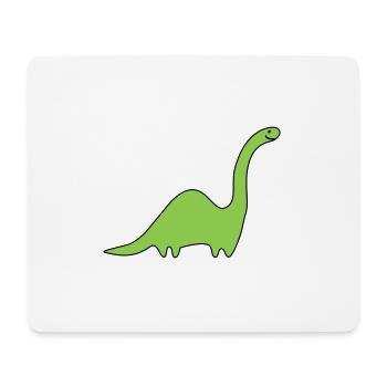 Dino Langhals - anpassbare Motivfarben - Mousepad (Querformat) - Weiß - Vorne