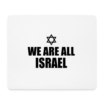 We stand with israel - Tapis de souris (format paysage) - blanc - Devant