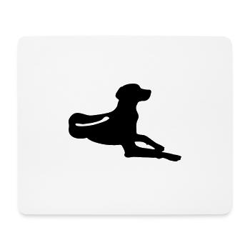 Rhodesian Ridgeback - liegend - Mousepad (Querformat) - Weiß - Vorne