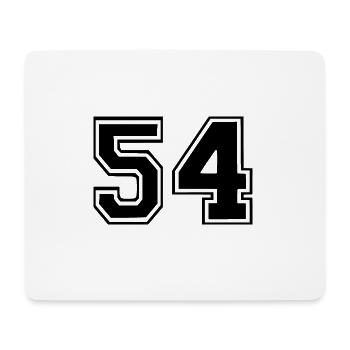 54 - Mousepad (Querformat) - Weiß - Vorne