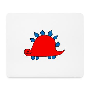 Dinosaurier - Motivfarben anpassbar - Mousepad (Querformat) - Weiß - Vorne