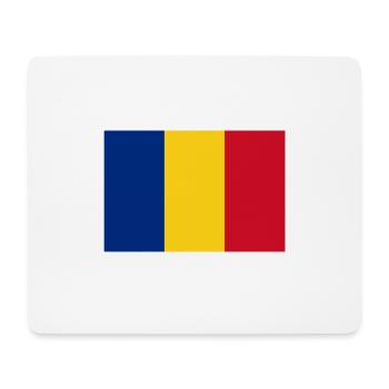 DRAPEAU DE ROUMANIE - Tapis de souris (format paysage) - blanc - Devant