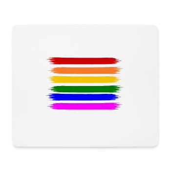 rainbow flag - Mouse Pad (horizontal) - white - Front
