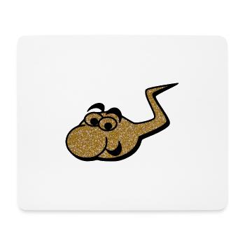 The golden sperm - Mouse Pad (horizontal) - white - Front