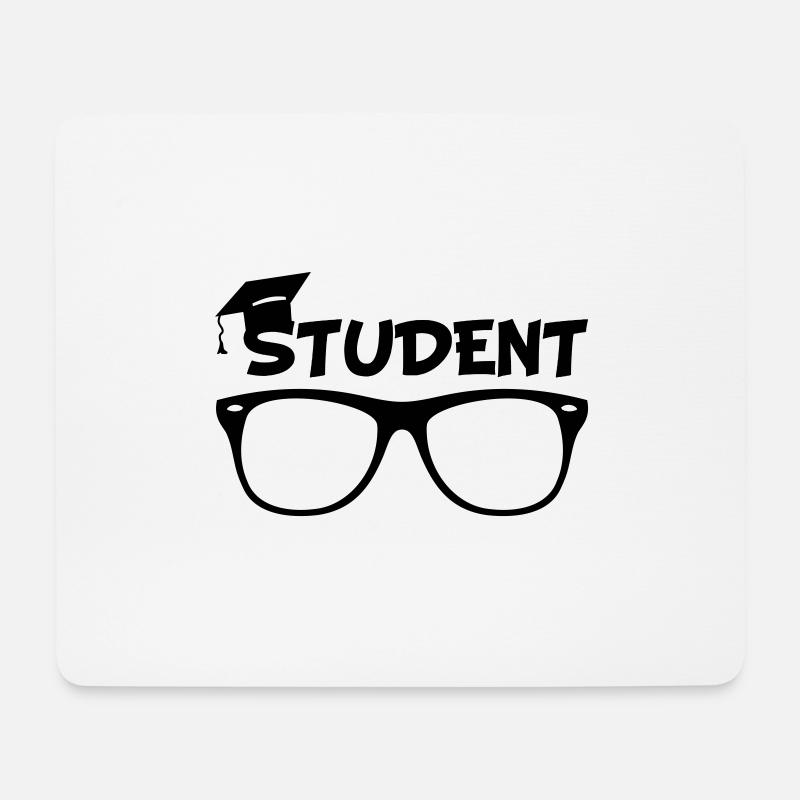 student - Mousepad (Querformat) - Weiß