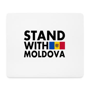 Stand with moldova - Tapis de souris (format paysage) - blanc - Devant