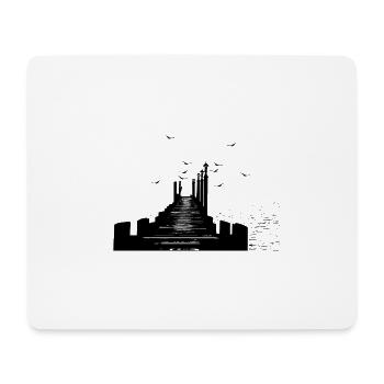 Meer - Mousepad (Querformat) - Weiß - Vorne