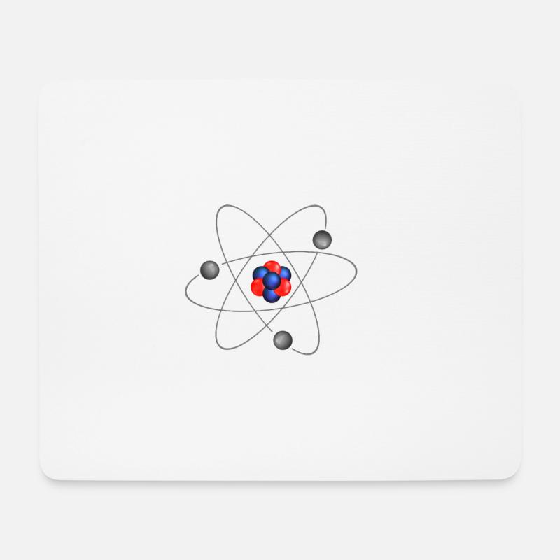 atom - Mousepad (Querformat) - Weiß