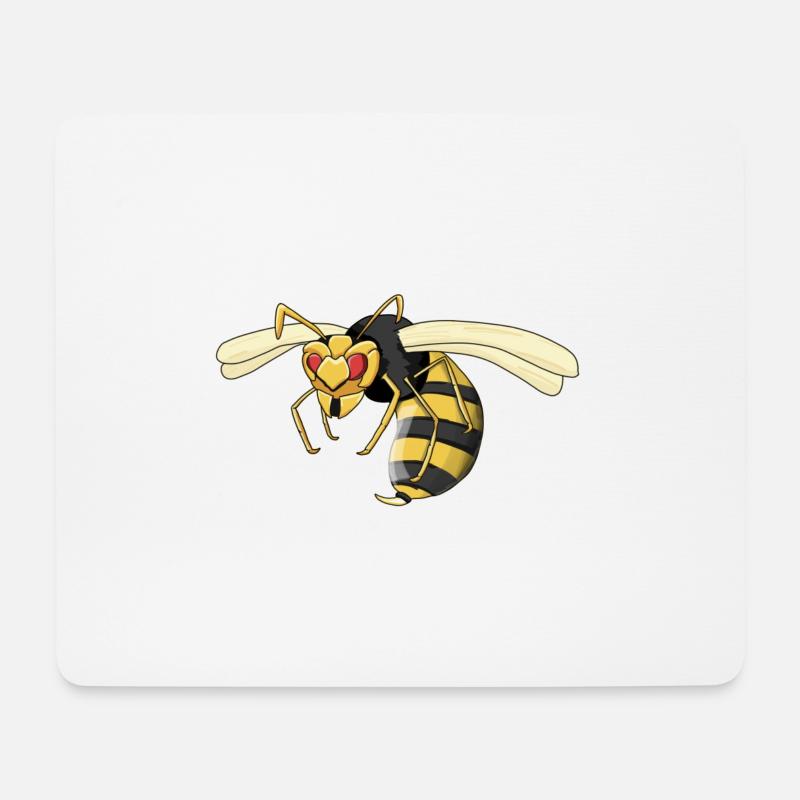 wasp - Mouse Pad (horizontal) - white