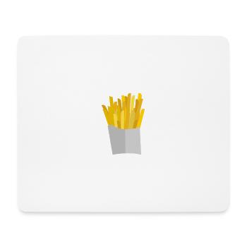 Pommes Frites - Mousepad (Querformat) - Weiß - Vorne