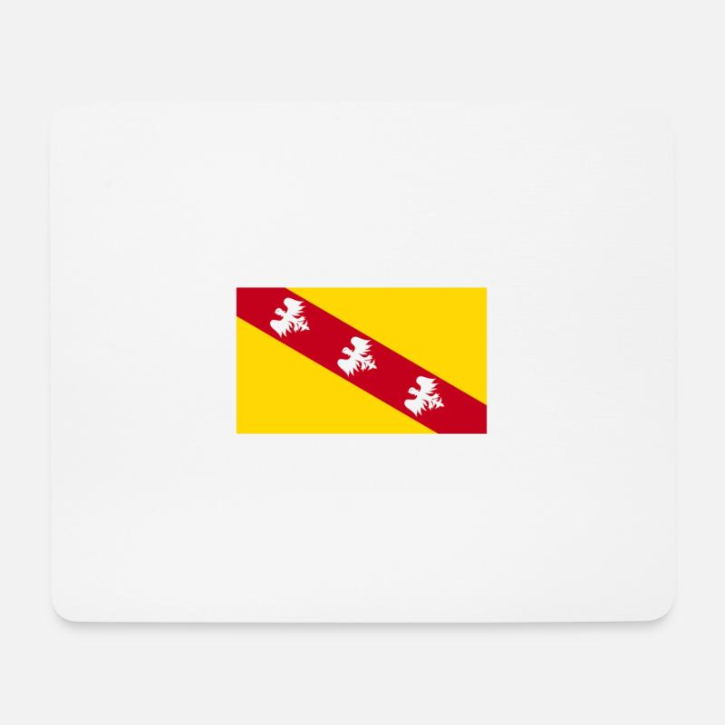 Lorraine - Tapis de souris (format paysage) - blanc