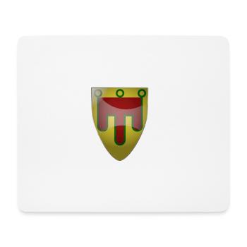 Auvergne le blason - Tapis de souris (format paysage) - blanc - Devant