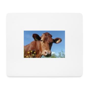 vache - Tapis de souris (format paysage) - blanc - Devant