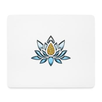 lotus tattoo 5084493 1920 - Mousepad (Querformat) - Weiß - Vorne