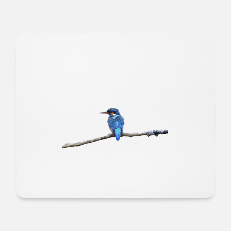 EISVOGELVOGEL - Mousepad (Querformat) - Weiß