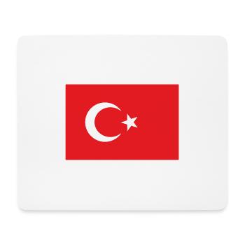 Drapeau turc - Tapis de souris (format paysage) - blanc - Devant
