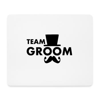 Team groom - Mouse Pad (horizontal) - white - Front