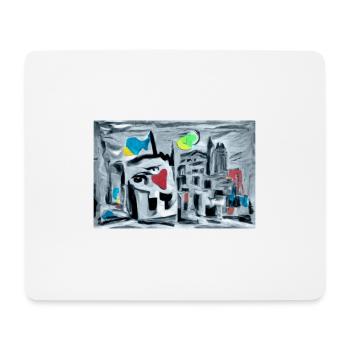 Flux de la ville - Tapis de souris (format paysage) - blanc - Devant