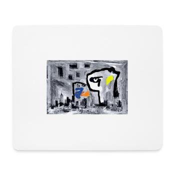 Die Stadt in Abstrakt - - Mousepad (Querformat) - Weiß - Vorne