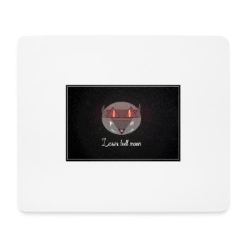 Laser Bull Moon Eye 3 - Mousepad (Querformat) - Weiß - Vorne