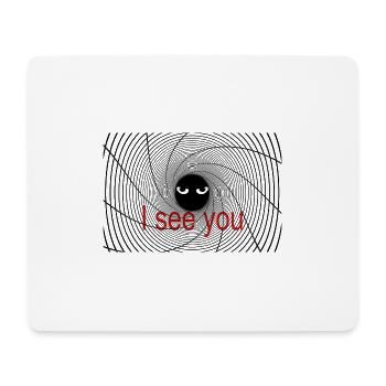 spirale mit Augen - Mousepad (Querformat) - Weiß - Vorne