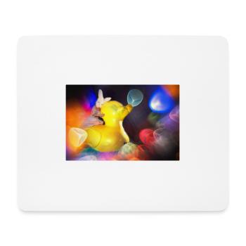 Life of B U N N Y - Mousepad (Querformat) - Weiß - Vorne