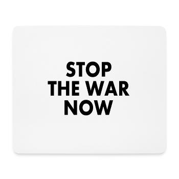 Stop the war now - Tapis de souris (format paysage) - blanc - Devant