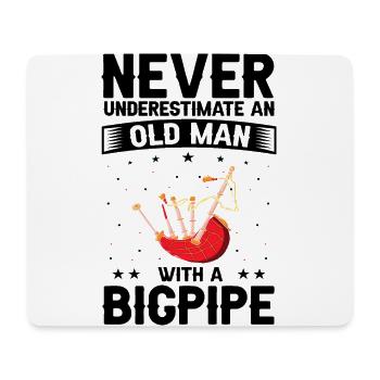 Bagpipe teacher quote and bagpipe players - Mouse Pad (horizontal) - white - Front