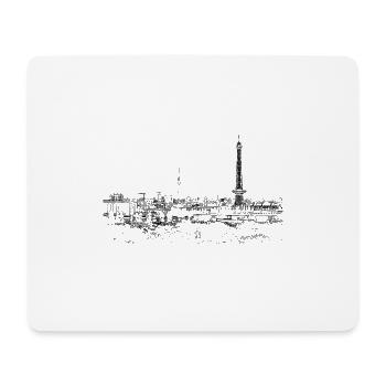 Horizon berlinois - Tapis de souris (format paysage) - blanc - Devant