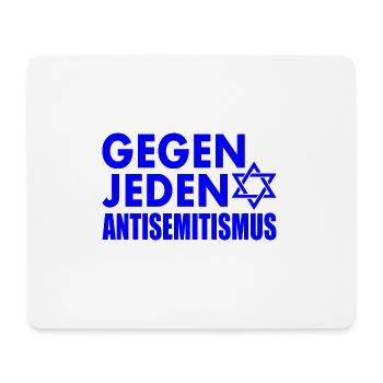 Gegen jeden antisemitismus - Mousepad (Querformat) - Weiß - Vorne