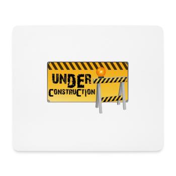 Bau - Mousepad (Querformat) - Weiß - Vorne