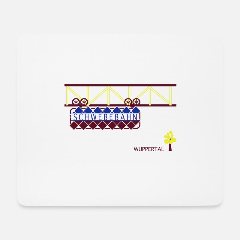 Wuppertaler Schwebebahn - Mousepad (Querformat) - Weiß