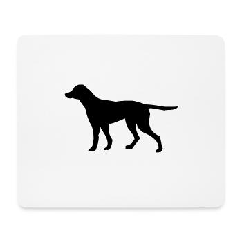 chien - Tapis de souris (format paysage) - blanc - Devant