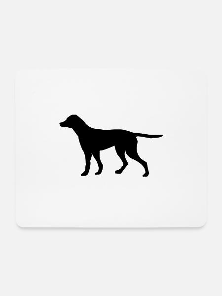 hund - Mousepad (Querformat) - Weiß