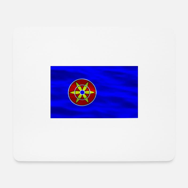 Wer Flagge - Mousepad (Querformat) - Weiß
