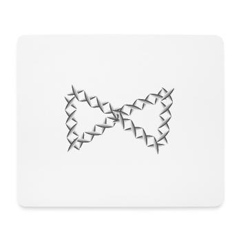 forme de croix de symbole - Tapis de souris (format paysage) - blanc - Devant