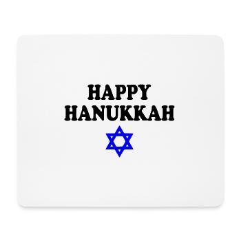 HAPPY HANUKKAH - Tapis de souris (format paysage) - blanc - Devant